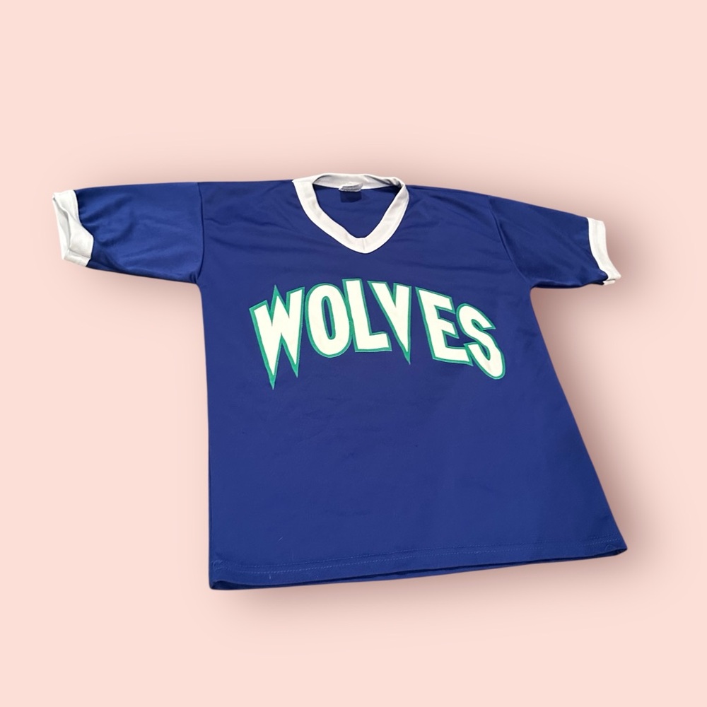 Kids Minnesota Timberwolves Basketball Blue T-Shirt
